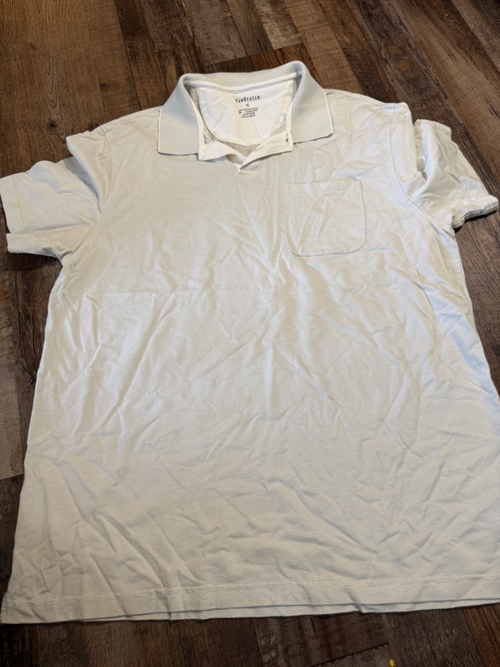 Van Heusen Men's Light Polo Shirt with Chest Pocket